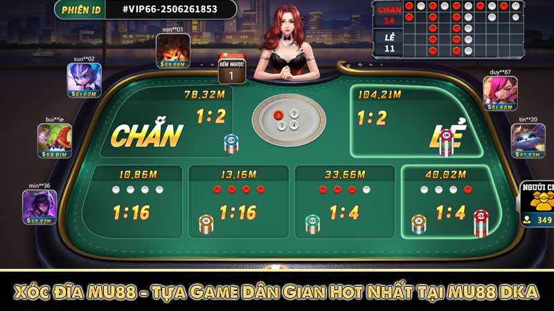 xóc đĩa mu88 tựa game dân gian hot nhất tại mu88 dka